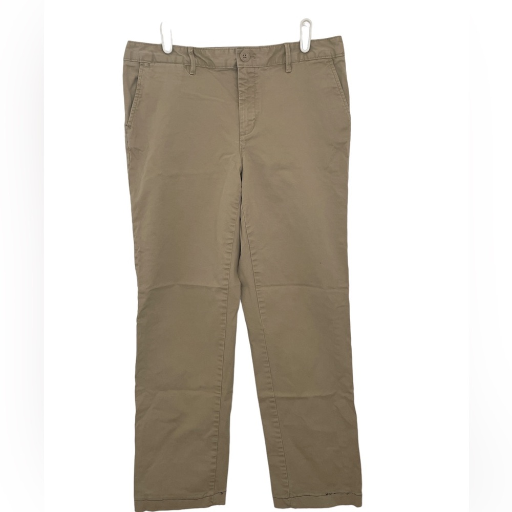 (Size T10) Women’s Eddie Bauer Khaki Pants, Fit Slightly Curvy, Straight Leg